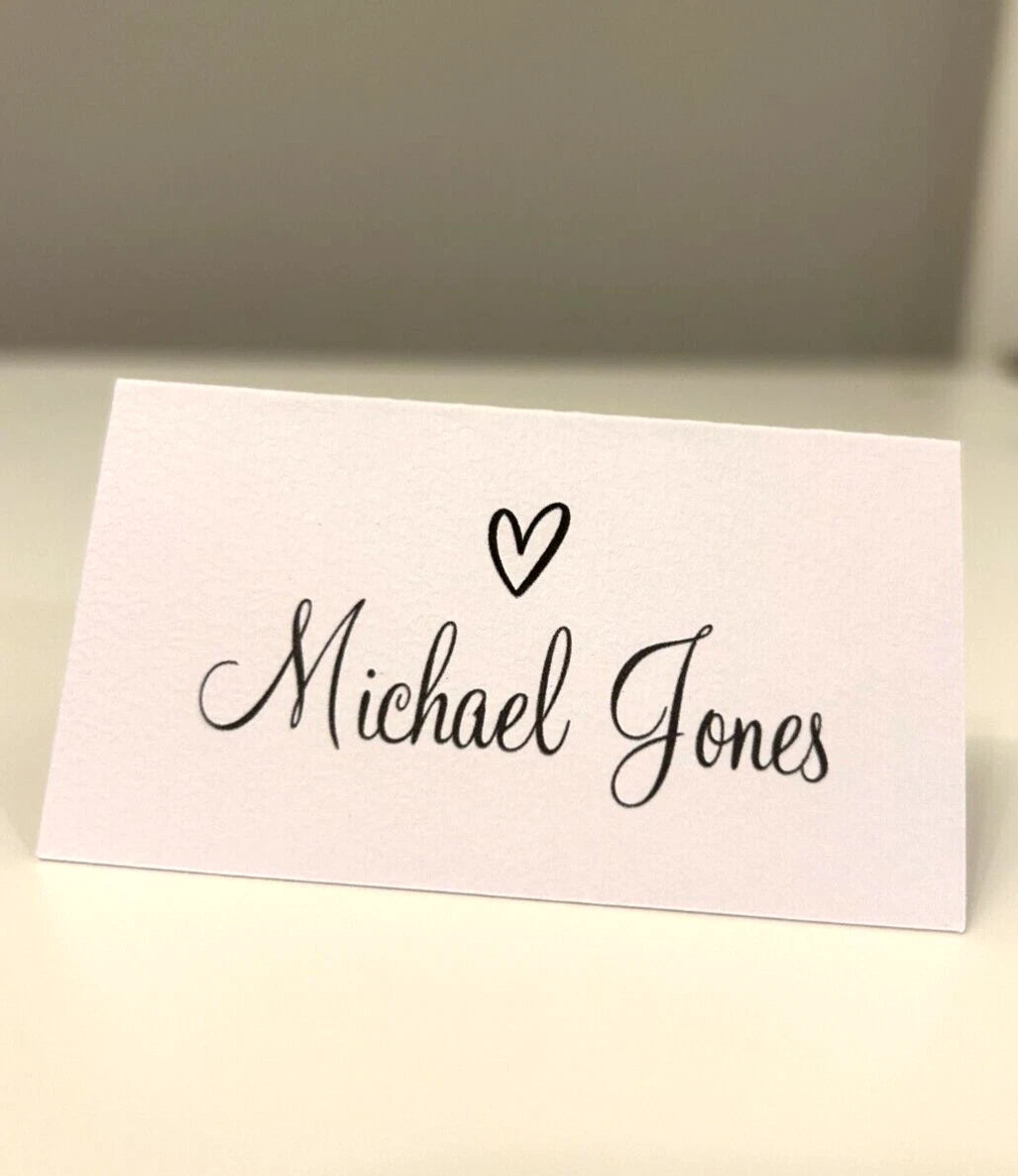Personalised Place Cards, Table Name Cards for Special Occasions