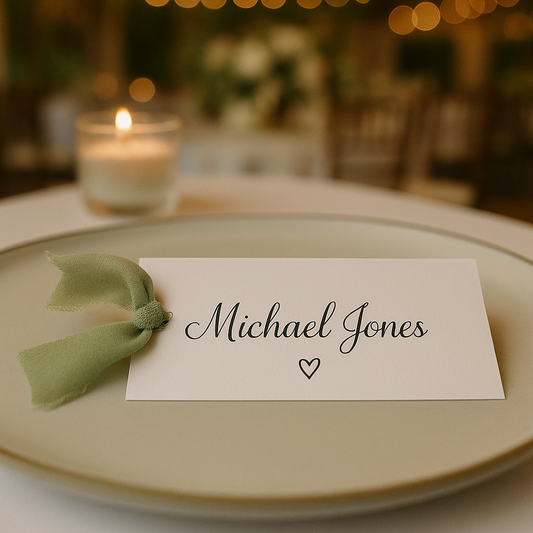 Personalised Place Cards, Table Name Cards for Special Occasions