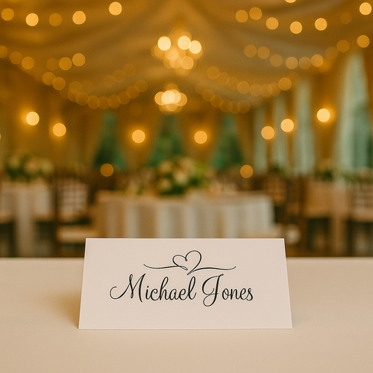 Personalised Place Cards, Table Name Cards for Special Occasions