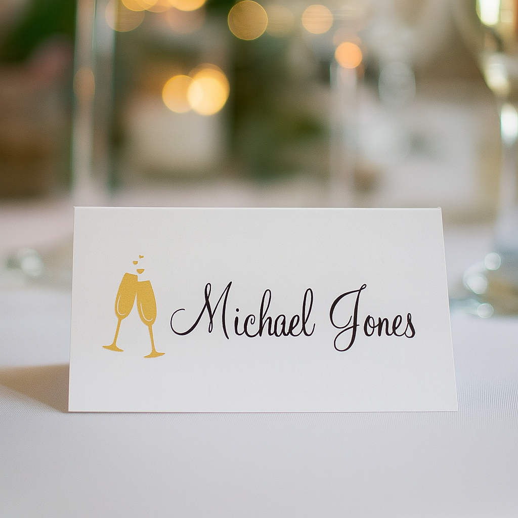 Personalised Place Cards,  Wedding Table Name Cards