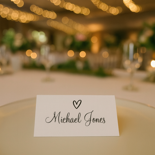 Personalised Place Cards, Table Name Cards for Special Occasions