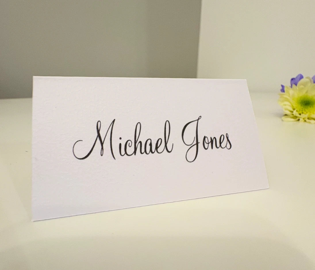 Minimalistic Place Cards, Table Name Cards for Special Occasions